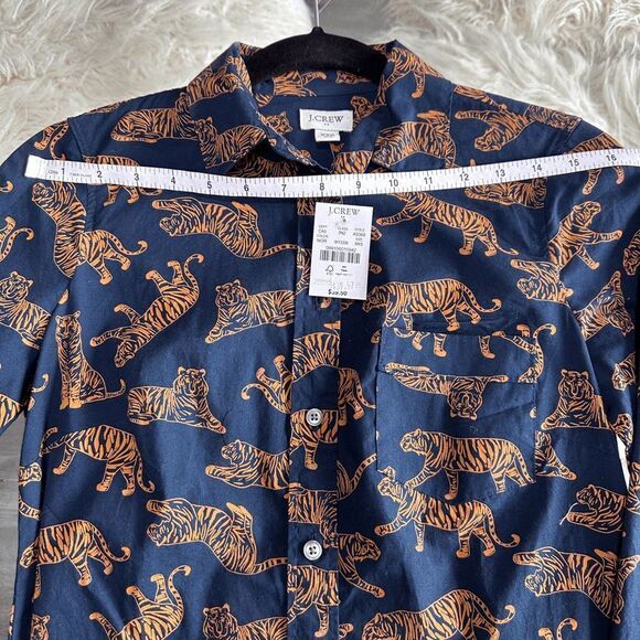 J. Crew Tiger Print Button Down Size XXS - Picture 3 of 8
